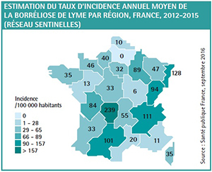 En Pays de la Loire le taux d'incidence annuel moyen est de 13 pour 100 000 habitants (entre 2012 et 2015).