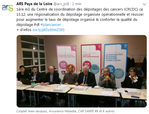 tweet sur l ag du CRCDC