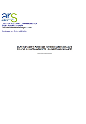 couv de l enquête usagers CDU