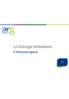 Couverture du panorama régional 2018 de la chirurgie ambulatoire en Pays de la Loire