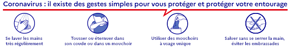 cartouche des gestes barrières