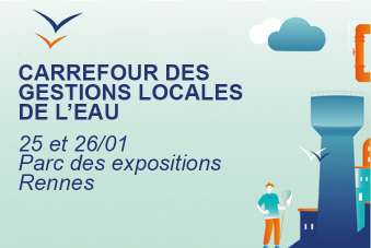 Visuel de l'événement "Carrefour des gestions locales de l'eau" les 25 et 26 janvier.