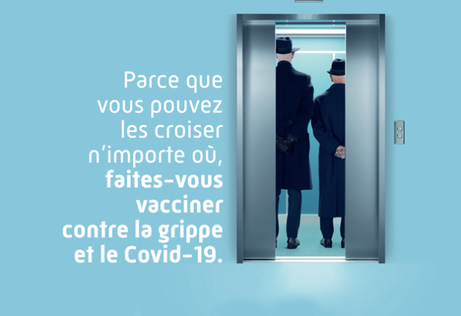 Parce que vous pouvez les croiser n'importe où, faites-vous vacciner contre la grippe et le covid-19.